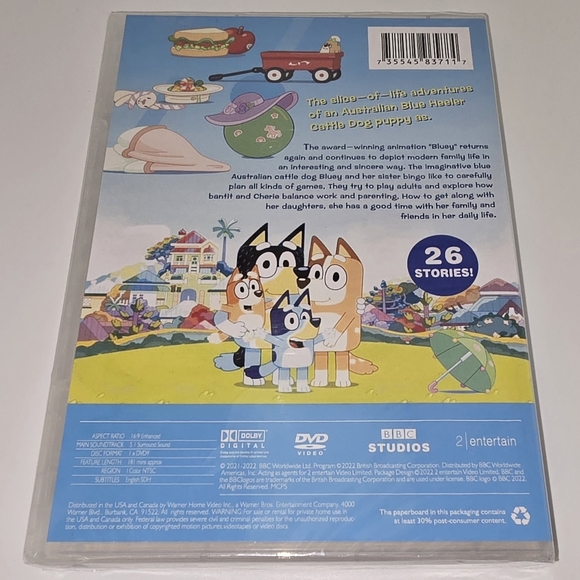ONE LEFT * Bluey Season 3 DVD (2021) The First Half Episodes 1-26 - Picture 2 of 2